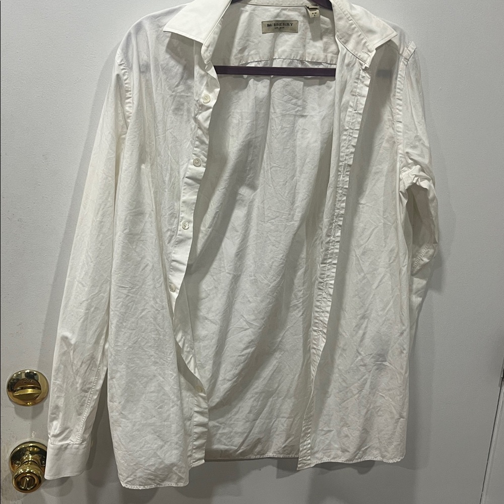 Burberry White Dress Shirt for Men